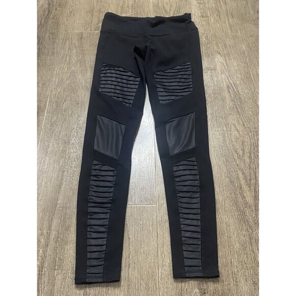 ALO Black Compression Leggings Size S 2256 - Picture 3 of 6